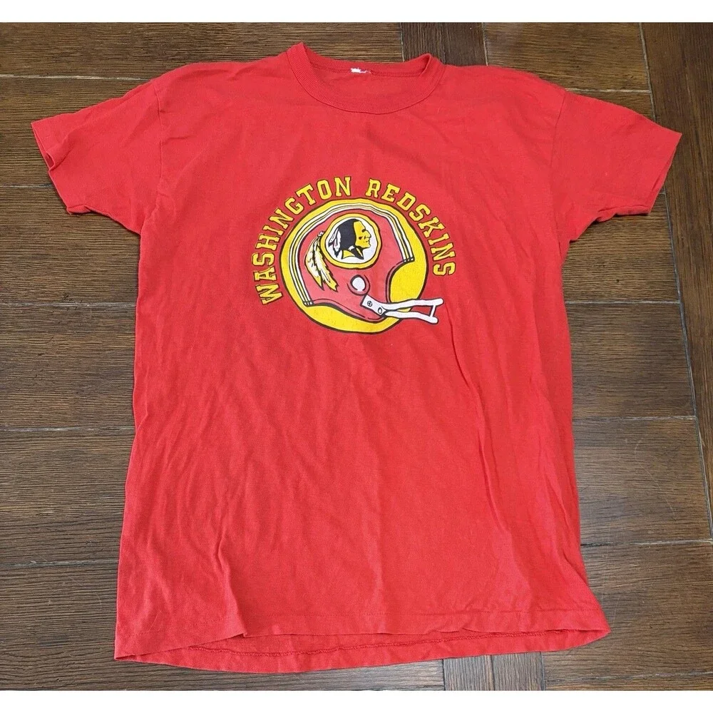 Vintage Washington Redskins Men’s Size M Red Single Stitch T Shirt